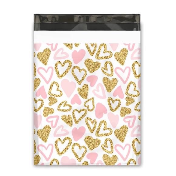 Hearts ❤️ Poly Mailers 10x13 Pack of 25 PRICE IS FIRM - Picture 2 of 6